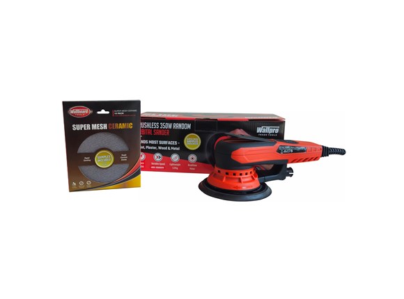 wallpro random orbital sander 350w brushless 150mm